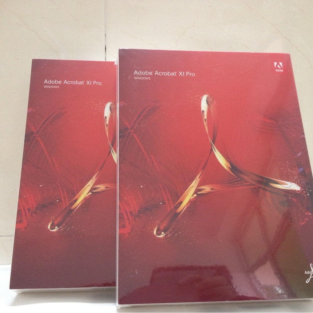 Adobe Acrobat XI Pro Software - Red